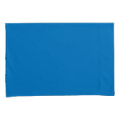 Franse Blauwe Effen Kussenslopen (Voorkant-Rechts)