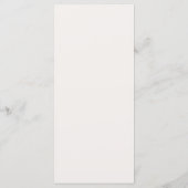 Franse Blauwe Handgetekende Champagne Whimsical Br Menu (Achterkant)