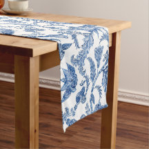 Franse Blauwe Tafelloper