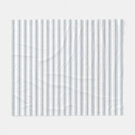Franse Blauwe Ticking Streep Fleece Deken