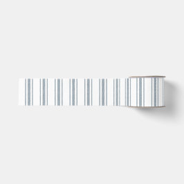 Franse Blauwe Ticking Streep Grosgrain Lint