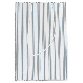 Franse Blauwe Ticking Streep Medium Cadeauzakje