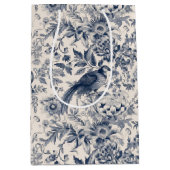 -Franse Blauwe Toile Fleurie Medium Cadeauzakje (Voorkant)