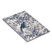 -Franse Blauwe Toile Fleurie Notitieboek (Rechterzijde)