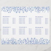 Franse blauwe wilde bloemen brochure (Achterkant)