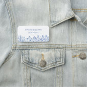 Franse blauwe wilde bloemen naamplaatje (In situ)