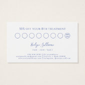 Franse blauwe wildflowers loyalty card visitekaartje (Achterkant)