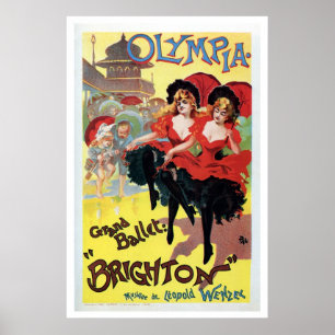  Franse blikblik (cancan) dans Poster
