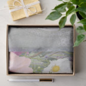 Franse Bloedmarkt elegante  roze kunst Tissuepapier (Geschenk)