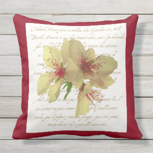 Franse Bloem Patio Pillow Buitenkussen
