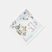 Franse bloem theeparty bruiloftsshower gedrukt servet (Hoek)