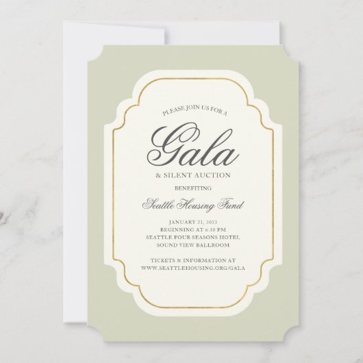 Franse  bloemen Gala of Party, aangepaste kleur Kaart (Voorkant)