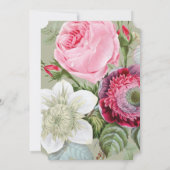 Franse  bloemen Gala of Party, aangepaste kleur Kaart (Achterkant)