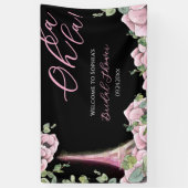 Franse Bloemen Oh la Vrijgezellenfeest Banner (Verticaal)