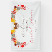 Franse bloemen Sweet Berry druiven Vrijgezellenfee Spandoek (Verticaal)