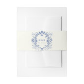 Franse  Bloemen Trouwbuik Band Uitnodigingen Wikkel (Voorkant Voorbeeld)