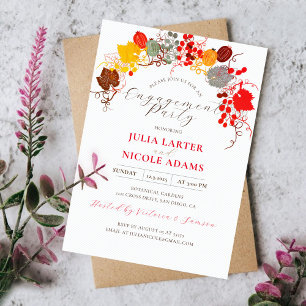 Franse Bloemen Zoete Berry Druiven Engagement Part Kaart