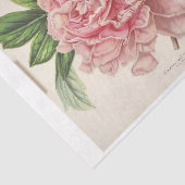 Franse Bloemenephemera Decoupage Roze pioen Tissuepapier (Detail)