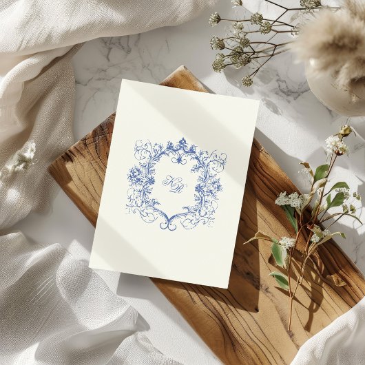 Franse  Bloemenklooster Huwelijksreceptie Informatiekaartje