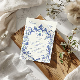 Franse  Bloemenklooster Huwelijksreceptie Informatiekaartje