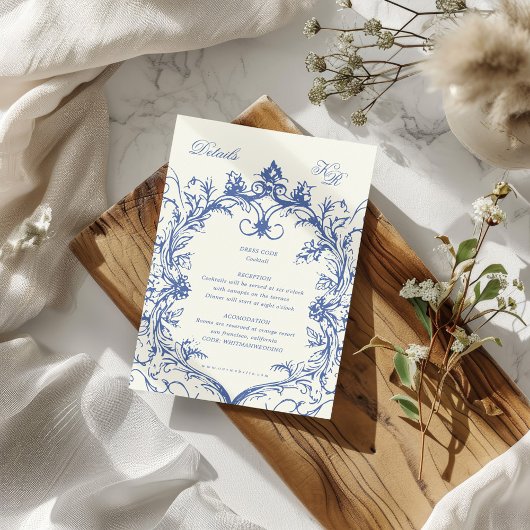 Franse  Bloemenklooster Huwelijksreceptie Informatiekaartje