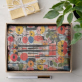 Franse bloemenmarkt tissuepapier (Geschenk)