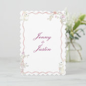 Franse bloementuin kaart (Staand voorkant)