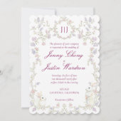 Franse bloementuin kaart (Achterkant)