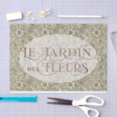 Franse bloementuin Ovaal William Morris Patroon Tissuepapier (Craft)