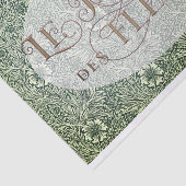 Franse bloementuin Ovaal William Morris Patroon Tissuepapier (Detail)