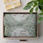 Franse bloementuin Ovaal William Morris Patroon Tissuepapier (Geschenk)