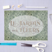 Franse bloementuin Ovaal William Morris Patroon Tissuepapier (Craft)