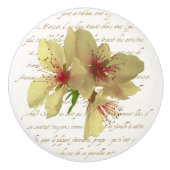 Franse bloesems lade trekken keramische knop (Voorkant)