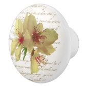 Franse bloesems lade trekken keramische knop (Rechts)