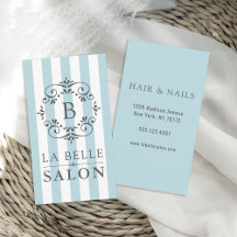 Franse Blue Awning Stripes Salon