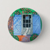 Franse boerderij erf ronde button 5,7 cm (Voorkant)