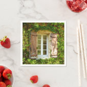 Franse boerderij raam & luiken papieren servetten (Insitu)