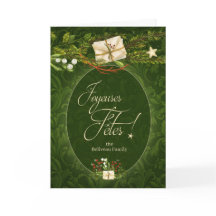 Franse bonnes Vacances Retro Kerstmis