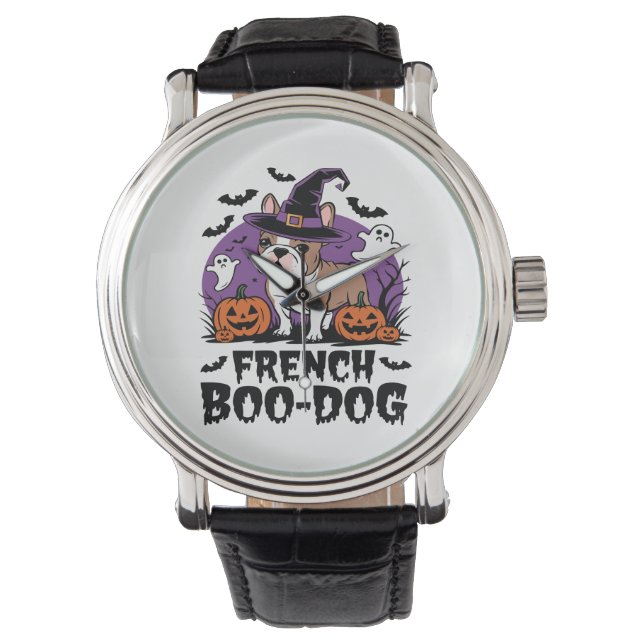 Franse Boo Dog - De Spookies Pup Horloge (Voorkant)