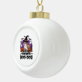 Franse Boo Dog - De Spookies Pup Keramische Bal Ornament (Rechts)