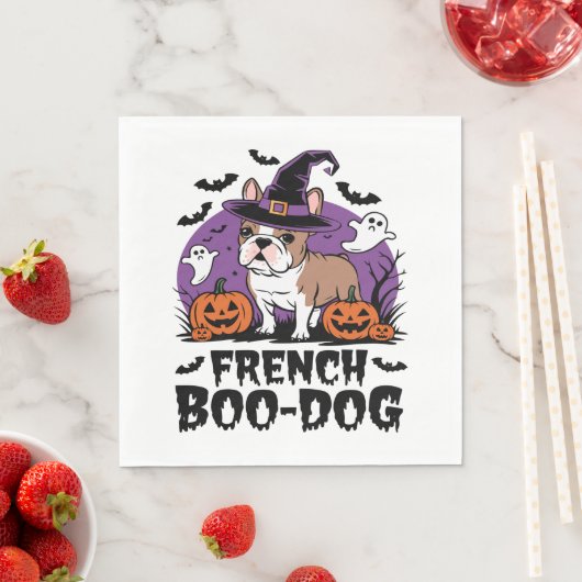 Franse Boo Dog - De Spookies Pup Servet (Insitu)