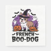 Franse Boo Dog - De Spookies Pup Servet (Voorkant)
