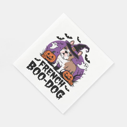 Franse Boo Dog - De Spookies Pup Servet (Hoek)