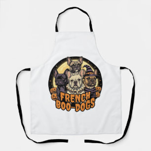Franse Boo-Honden Halloween Frans Bulldogontwerp_1 Schort