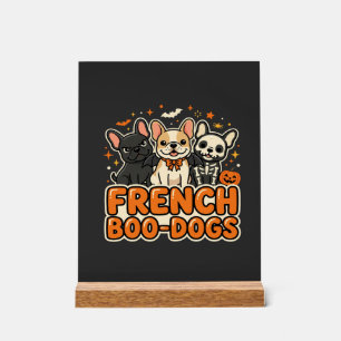 Franse Boo Honden Halloween Franse Bulldog Ontwerp Acryl Bord