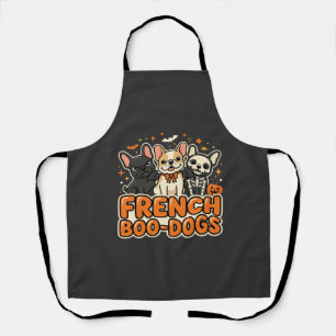 Franse Boo Honden Halloween Franse Bulldog Ontwerp Schort