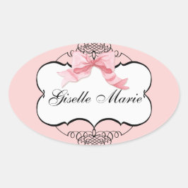 Franse boog n Stippen, meisje Baby shower Sticker 