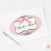Franse boog n Stippen, meisje Baby shower Sticker  (Envelop)