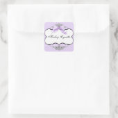 Franse boog n Stippen, meisje Baby shower Sticker  (Tas)