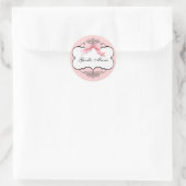 Franse boog n Stippen, meisje Baby shower Sticker  (Tas)